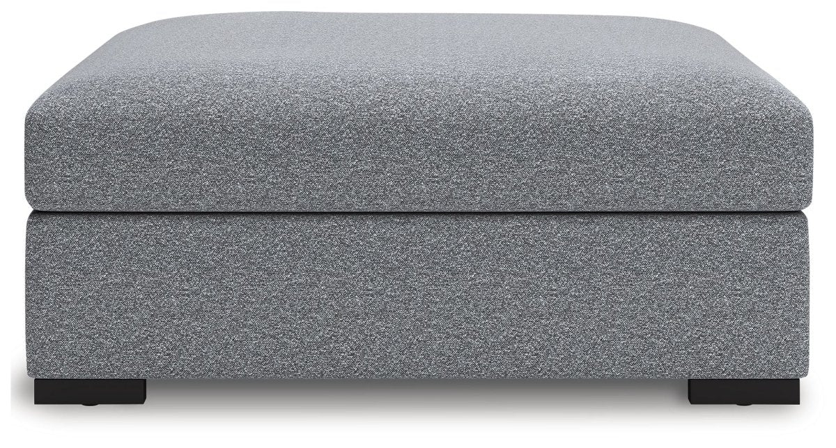Bealton - Oversized Accent Ottoman - Salt And Pepper Accent Ottomans by Benchcraft® - Walls Furniture & Mattress