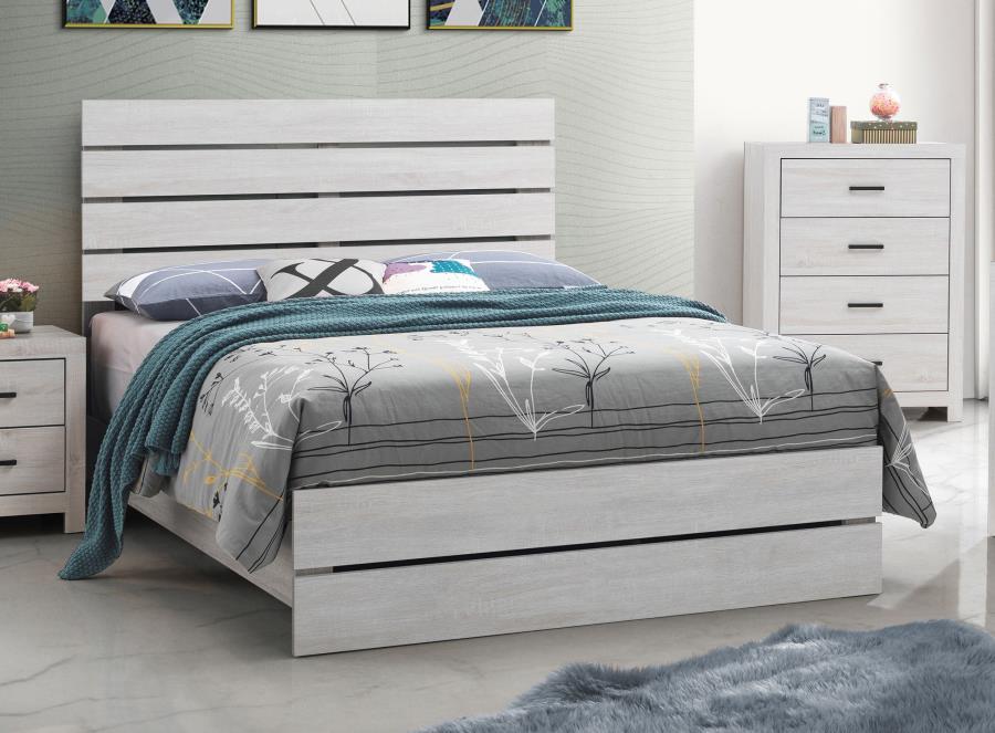Brantford - Wood Panel Bed Panel Beds by CoasterEveryday - Walls Furniture & Mattress