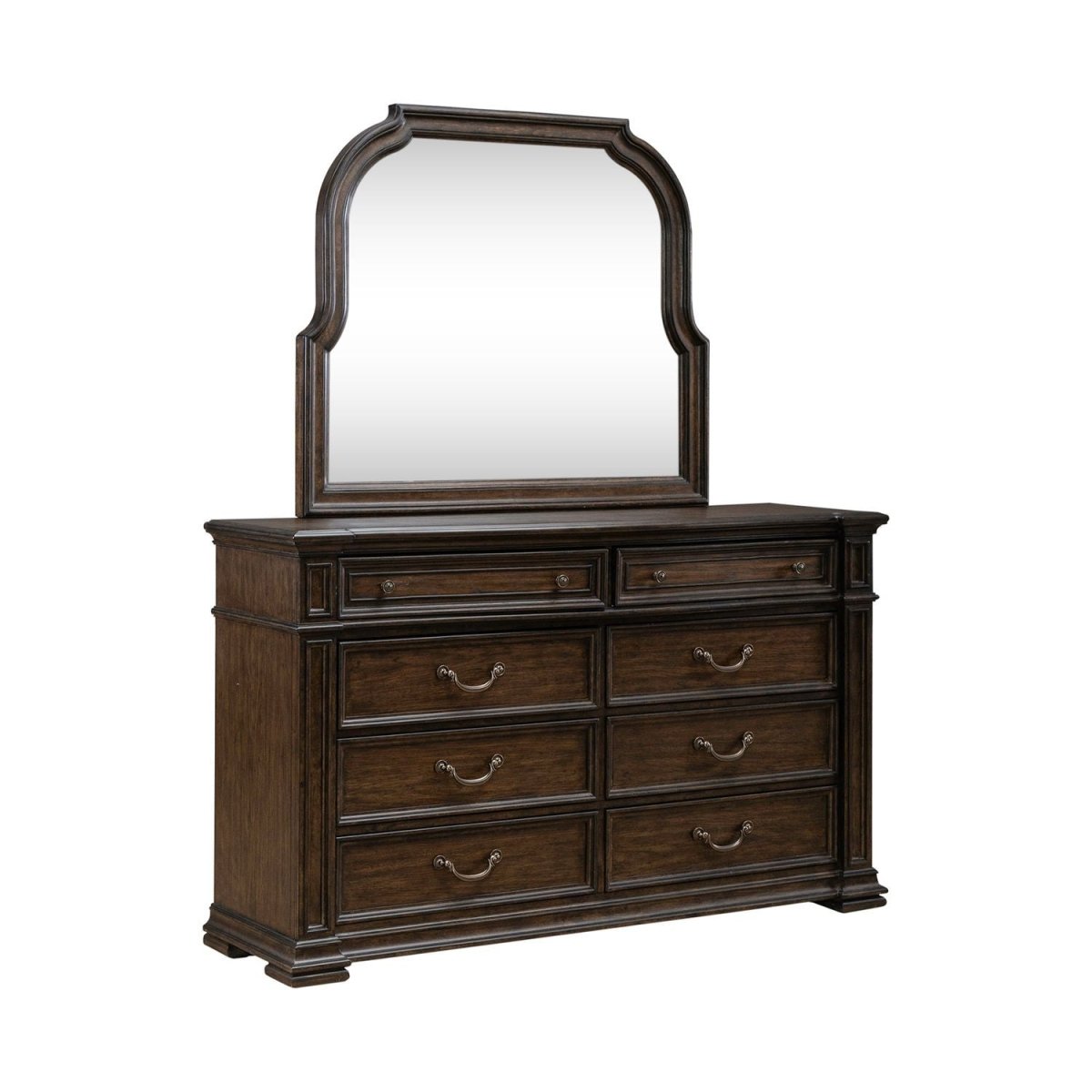 Provence Park - Dresser & Mirror - Brown Dresser & Mirror by Liberty Furniture - Walls Furniture & Mattress
