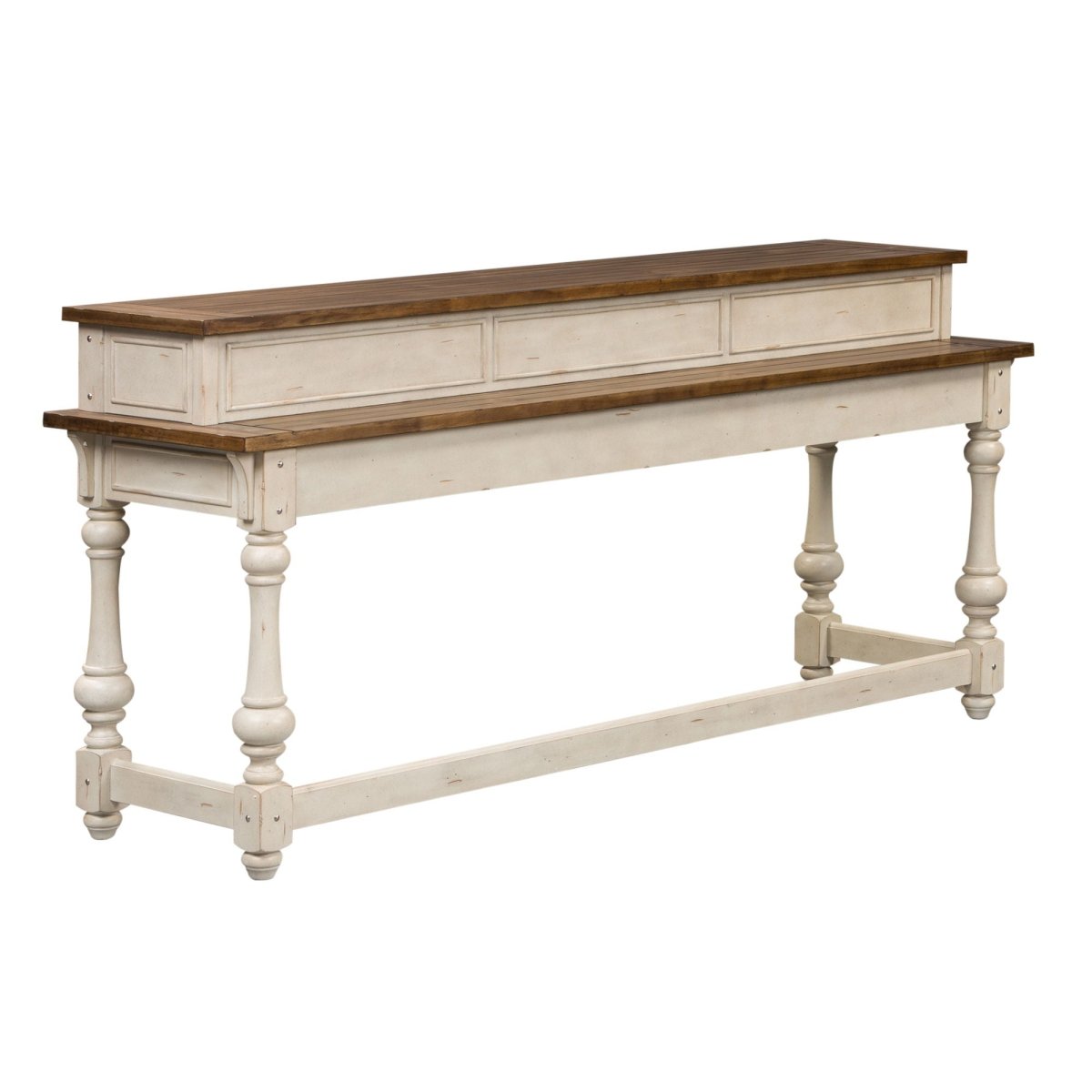Morgan Creek - Console Bar Table - White Console Tables by Liberty Furniture - Walls Furniture & Mattress