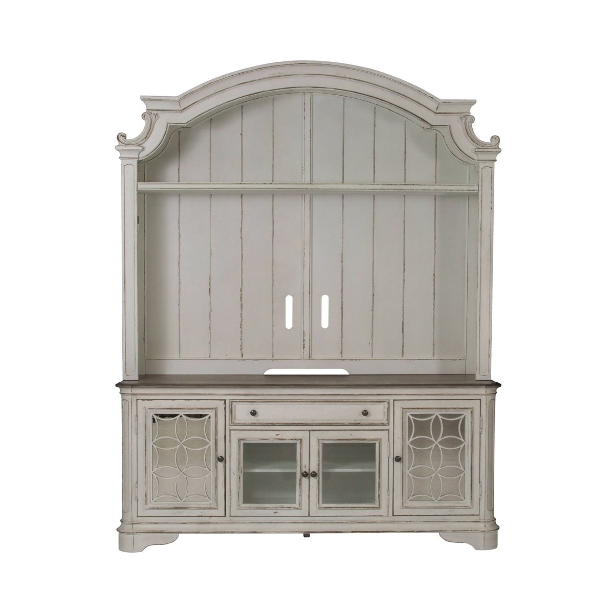 Magnolia Manor - Entertainment Center - White Entertainment Centers by Liberty Furniture - Walls Furniture & Mattress