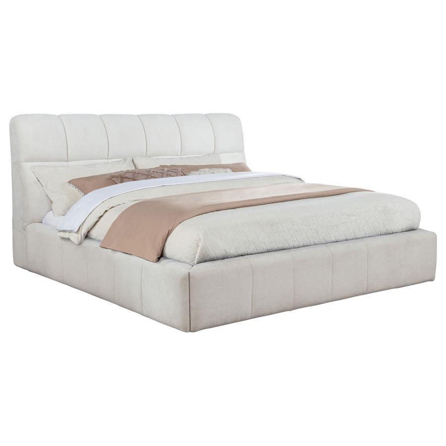 Nollet - Upholstered Platform Bed Upholstered Beds by Coaster Fine Furniture - Walls Furniture & Mattress