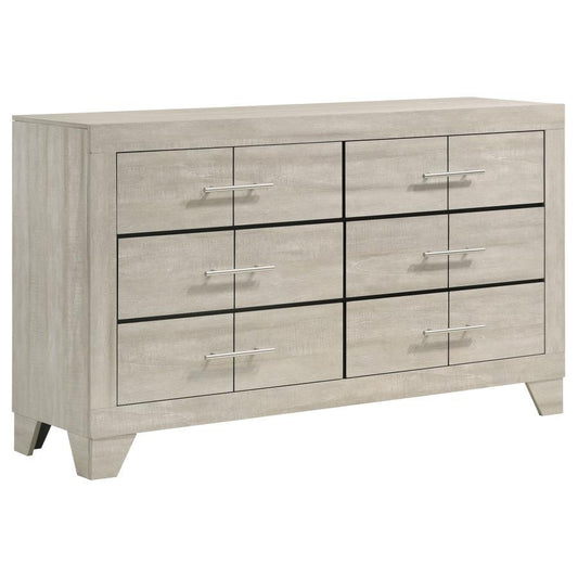 Trenton - 6 - Drawer Dresser Dressers by Coaster Fine Furniture - Walls Furniture & Mattress