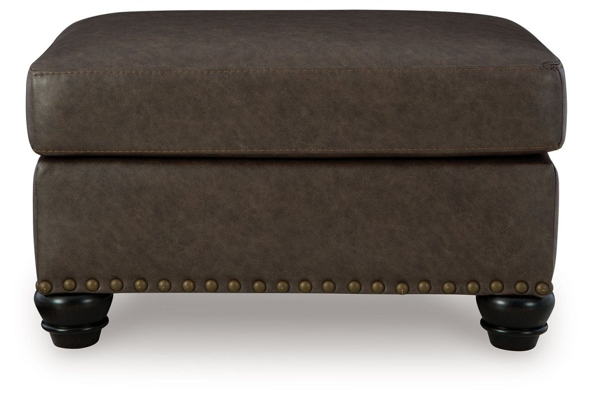 Roxmere - Ottoman - Umber Upholstered Ottomans by Benchcraft® - Walls Furniture & Mattress