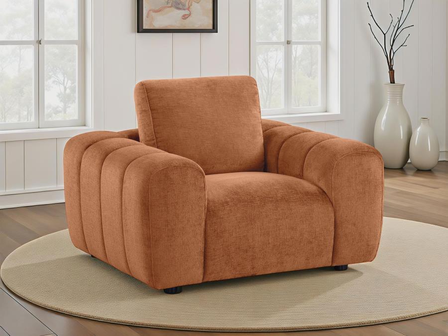 Burnett - Chenille Upholstered Accent Chair Arm Chairs by Coaster Fine Furniture - Walls Furniture & Mattress