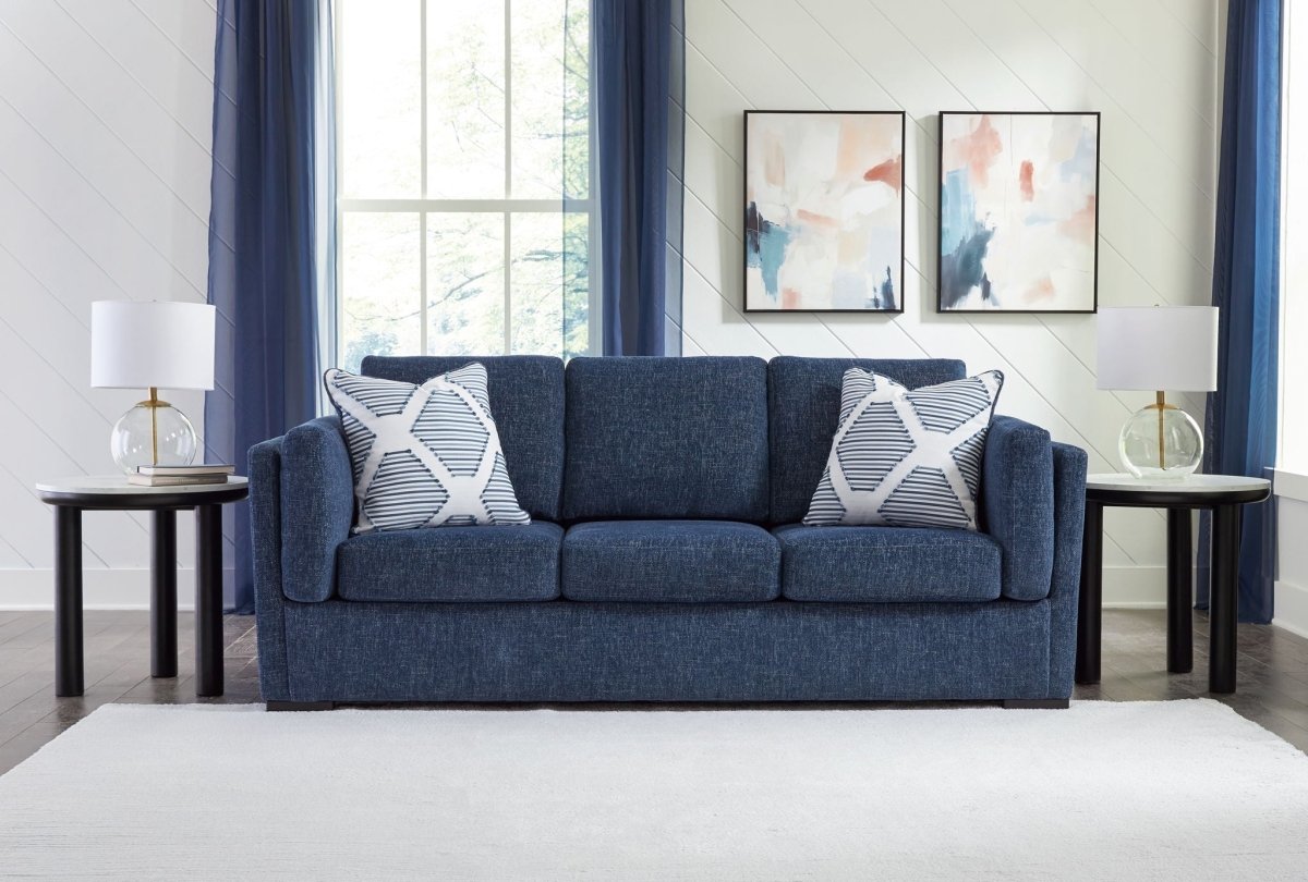 Evansley - Living Room Set Stationary Chair & Ottoman by Benchcraft® - Walls Furniture & Mattress