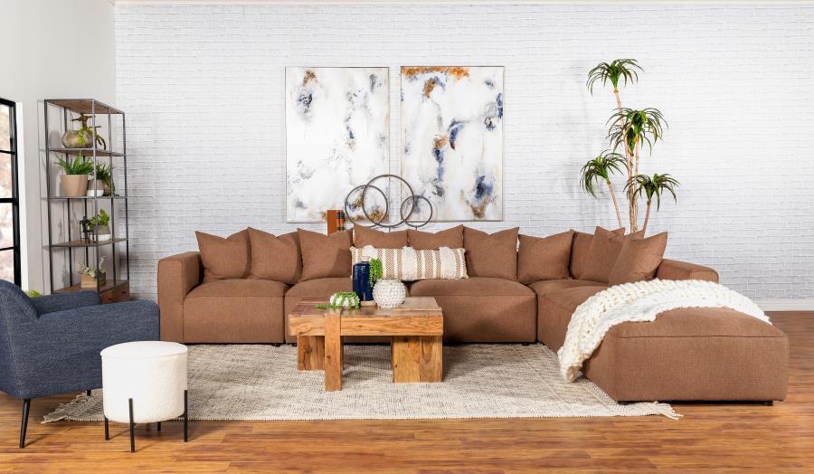 Jennifer - Upholstered Modular Sectional Stationary Sectionals by CoasterElevations - Walls Furniture & Mattress