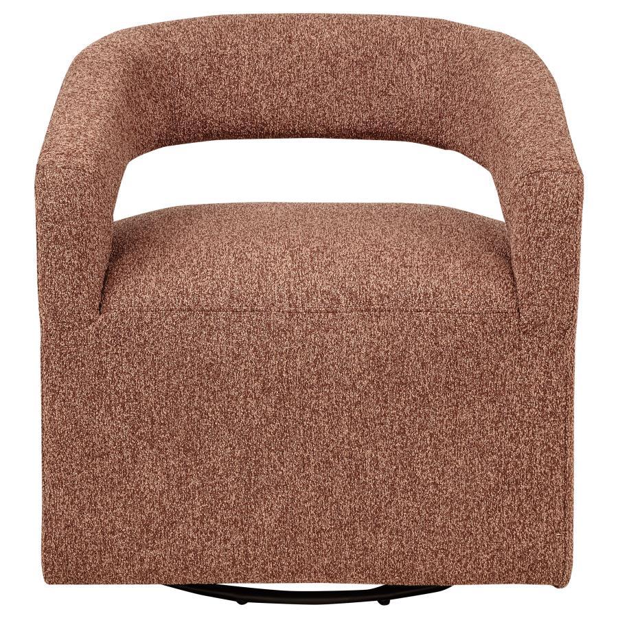 Westhill - Boucle Upholstered Swivel Accent Chair Swivel Chairs by Coaster Fine Furniture - Walls Furniture & Mattress