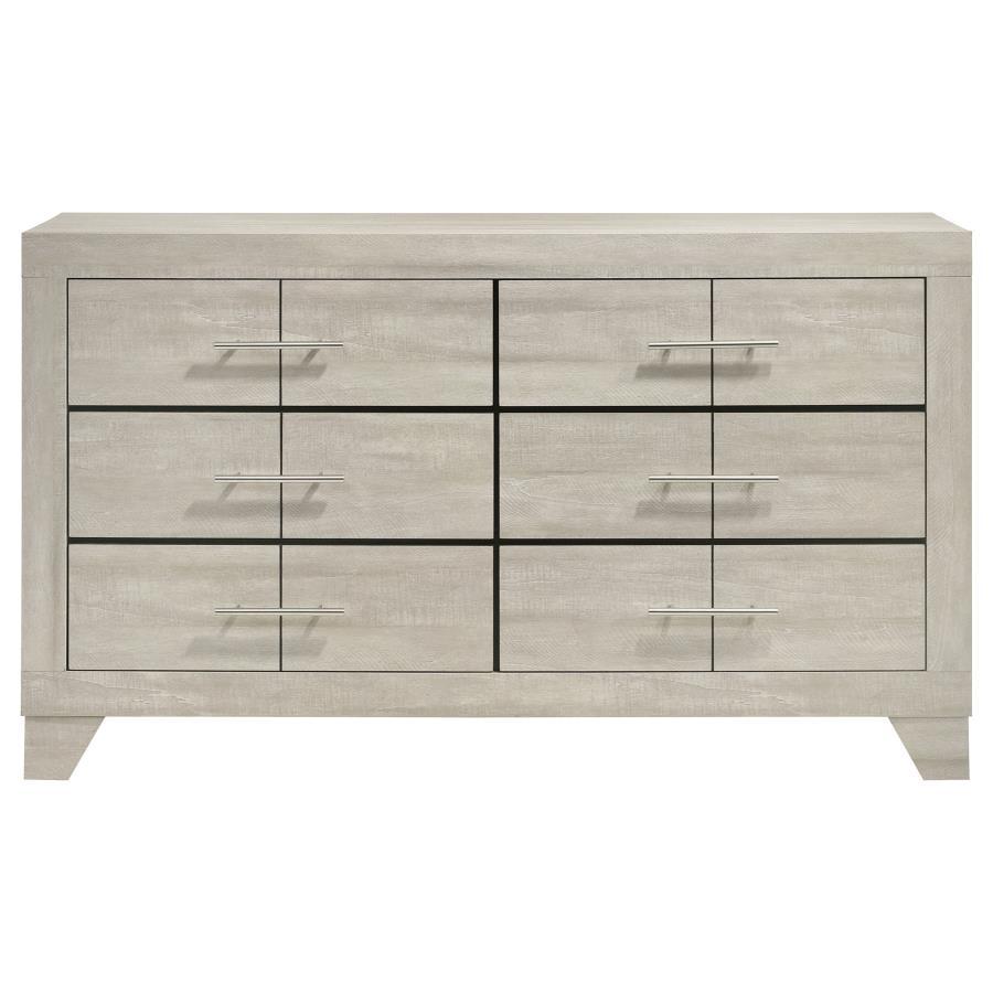 Trenton - 6 - Drawer Dresser Dressers by Coaster Fine Furniture - Walls Furniture & Mattress