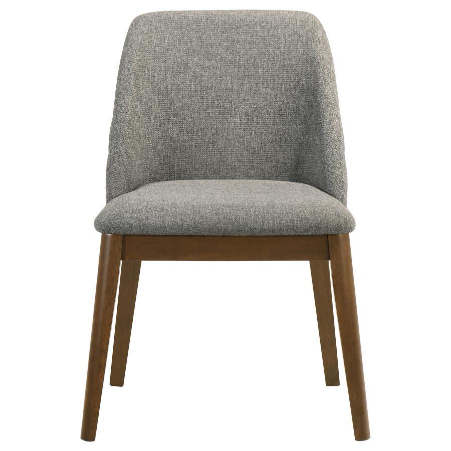 Franklin - Upholstered Dining Side Chair (Set of 2) - Gray Chair Sets by Coaster Fine Furniture - Walls Furniture & Mattress
