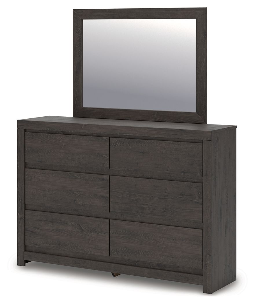 Fraluna - Dresser And Mirror - Charcoal Dresser & Mirror by Signature Design by Ashley® - Walls Furniture & Mattress