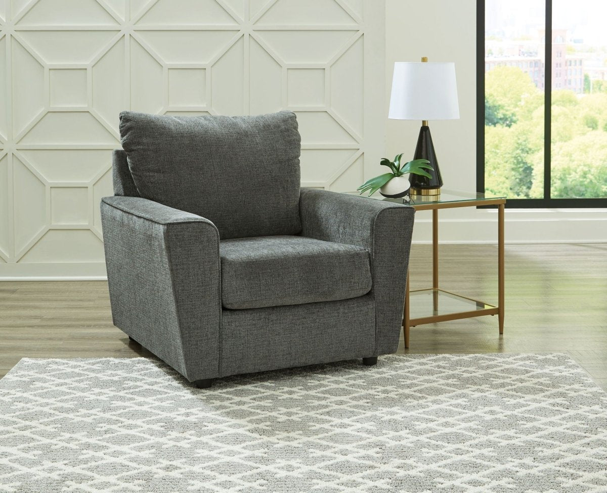 Stairatt - Living Room Set Stationary Chair & Ottoman by Signature Design by Ashley® - Walls Furniture & Mattress