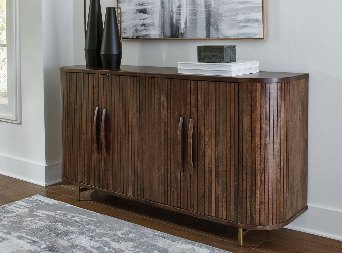 Amickly - Accent Cabinet - Dark Brown Accent Cabinets by Signature Design by Ashley® - Walls Furniture & Mattress