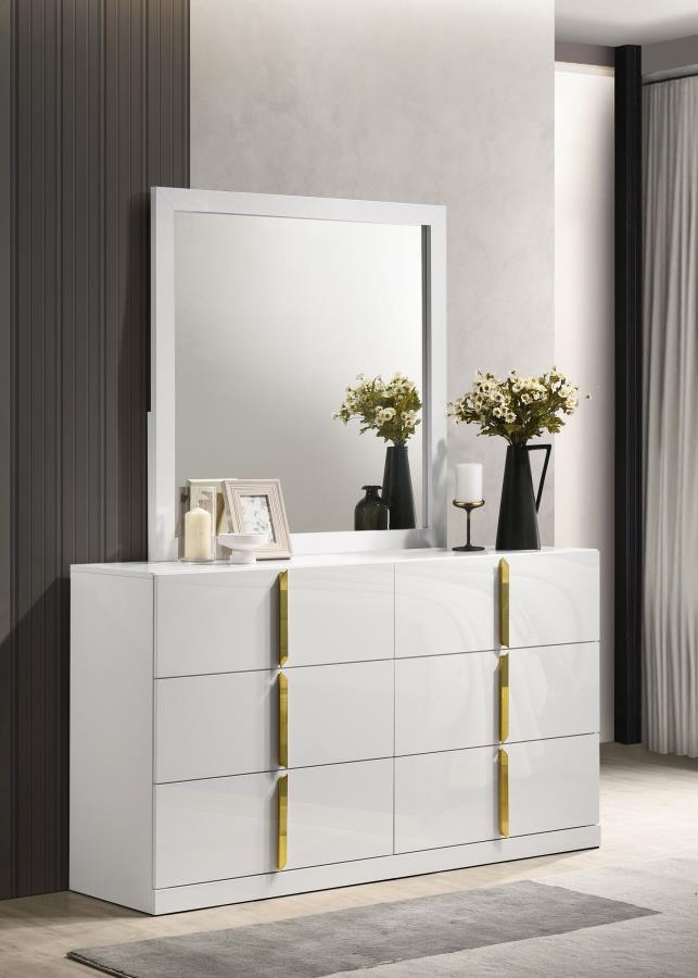 Ines - 6 - Drawer Bedroom Dresser Cabinet Dressers by Coaster Fine Furniture - Walls Furniture & Mattress