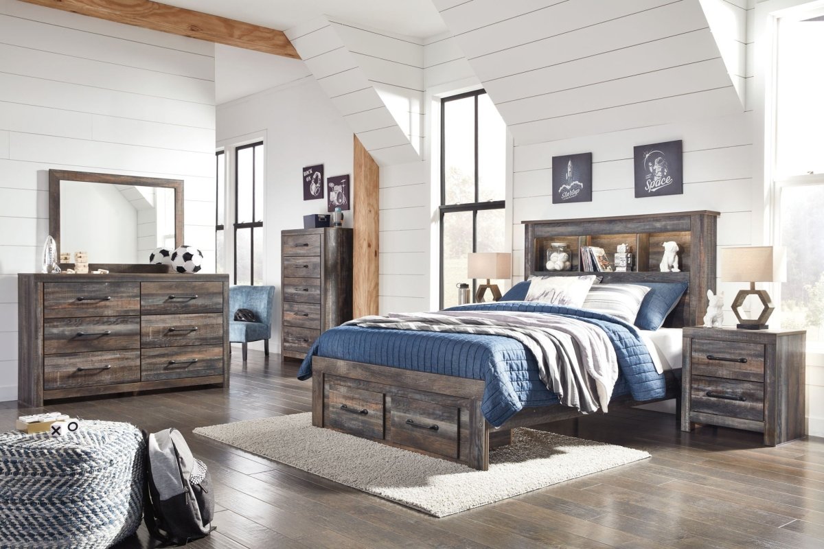 Drystan - Panel Bookcase Bed Panel Beds by Signature Design by Ashley® - Walls Furniture & Mattress