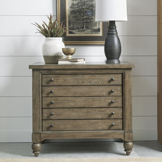Americana Farmhouse - Lateral File Cabinet - Light Brown Filing Cabinets by Liberty Furniture - Walls Furniture & Mattress