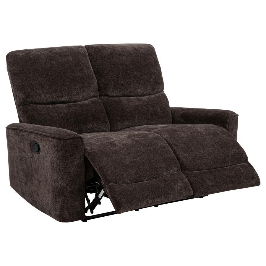 Navarro - Chenille Upholstered Reclining Loveseat Reclining Loveseats by Coaster Fine Furniture - Walls Furniture & Mattress