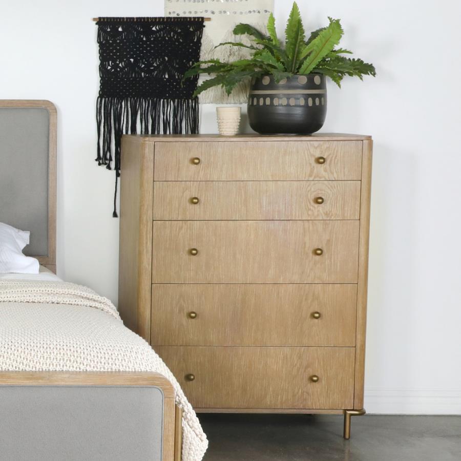 Arini - 5 - Drawer Bedroom Chest Accent Chests by CoasterElevations - Walls Furniture & Mattress