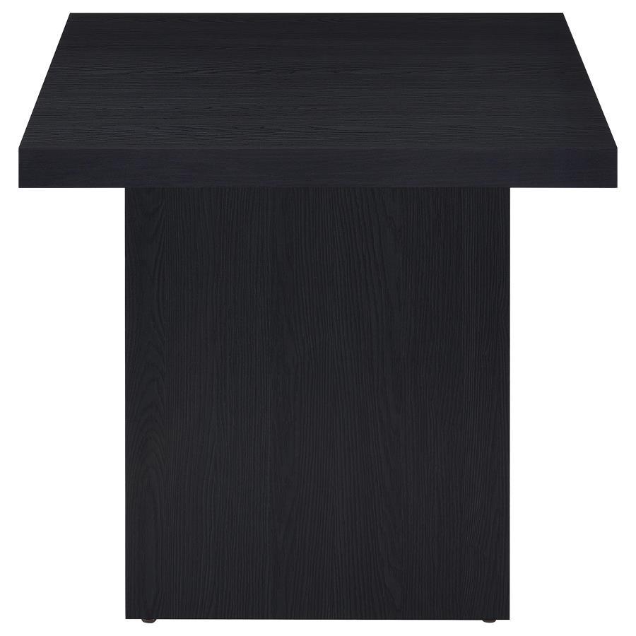 Devar - Square Engineered Laminate End Side Table - Black End Tables by Coaster Fine Furniture - Walls Furniture & Mattress