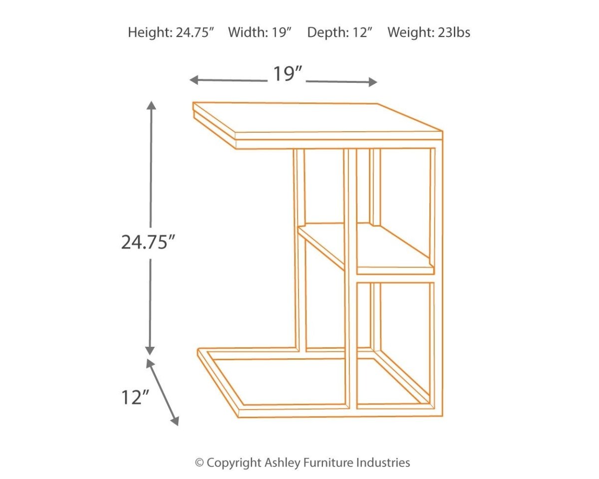 Forestmin - Accent Table - Natural / Black Accent Tables by Signature Design by Ashley® - Walls Furniture & Mattress