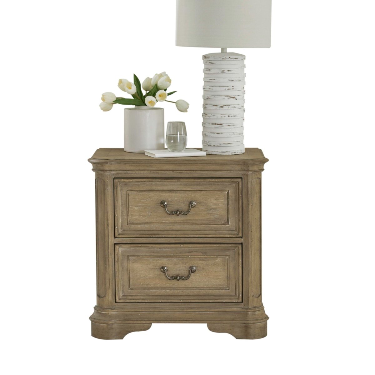 Magnolia Manor - 2 Drawer Night Stand Accent Nightstands by Liberty Furniture - Walls Furniture & Mattress