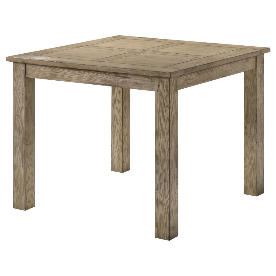 Cardova - Square Counter Height Dining Table - Vineyard Oak Counter Tables by Coaster Fine Furniture - Walls Furniture & Mattress