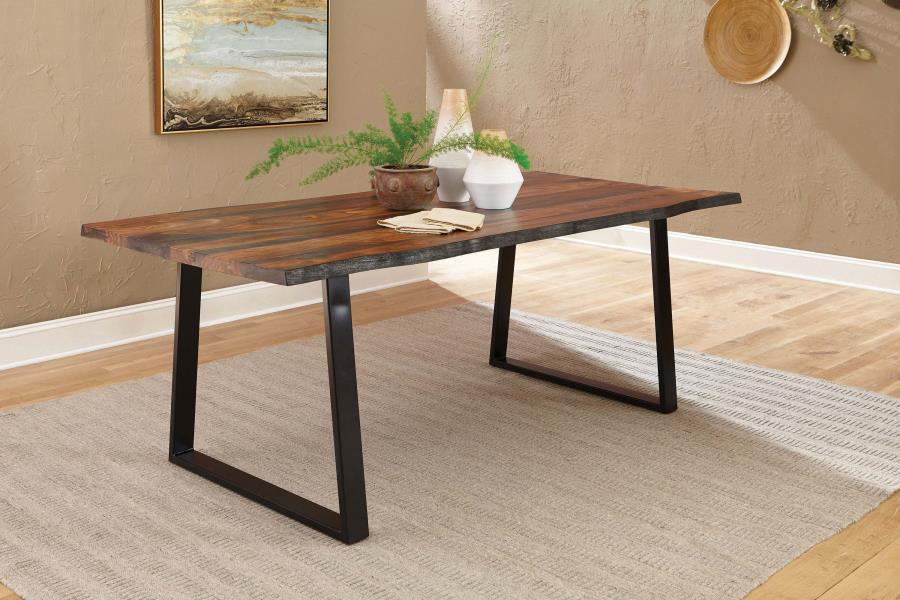 Ditman - Live Edge Dining Table - Gray Sheesham Dining Tables by CoasterElevations - Walls Furniture & Mattress