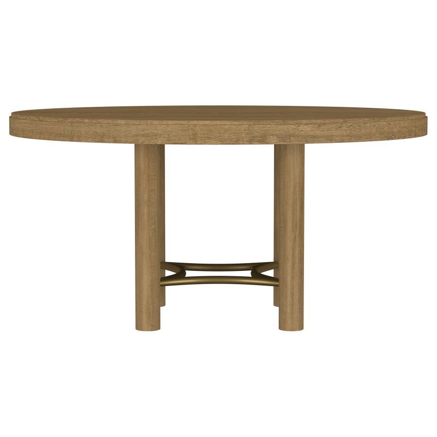 Arini - 60" Round Wood Dining Room Table - Sand Wash Dining Tables by Coaster Fine Furniture - Walls Furniture & Mattress