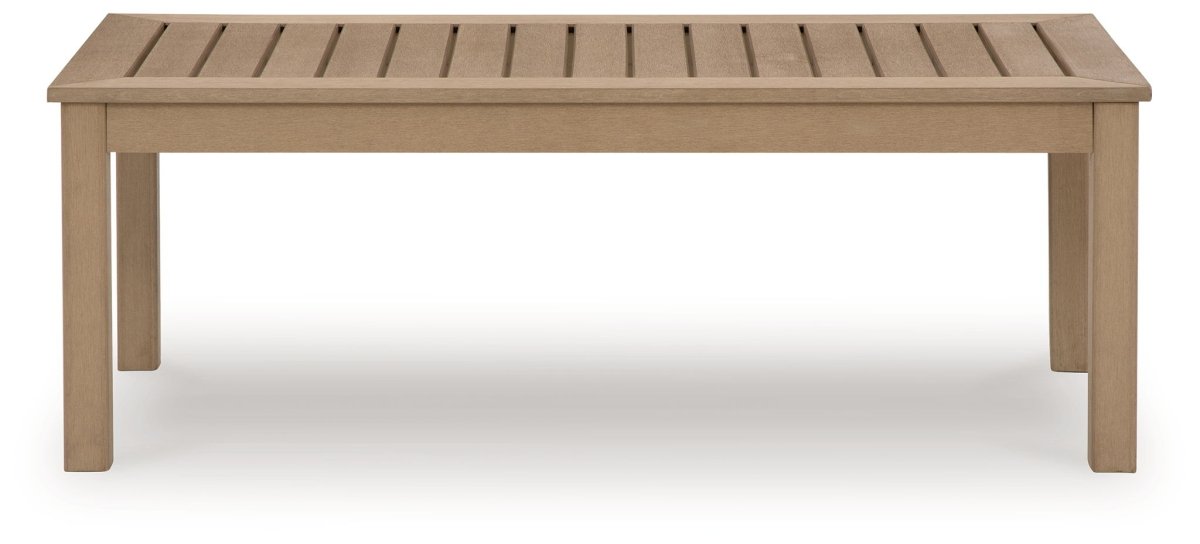 Hallow Creek - Rectangular Cocktail Table - Driftwood Coffee Tables by Signature Design by Ashley® - Walls Furniture & Mattress