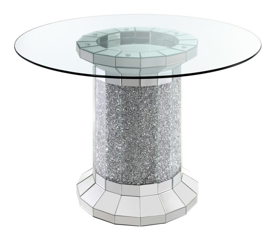 Ellie - Mirrored Counter Height Dining Table Set 5 Piece Dining Room Sets by CoasterElevations - Walls Furniture & Mattress