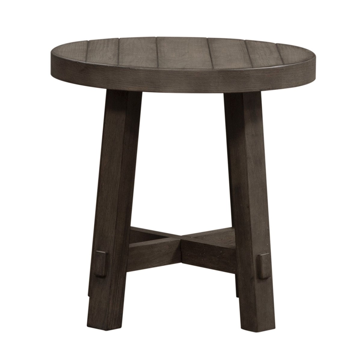 Modern Farmhouse - Splay Leg Round End Table End Tables by Liberty Furniture - Walls Furniture & Mattress