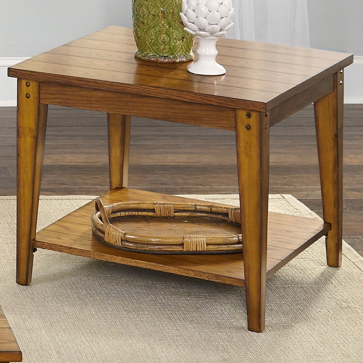 Lake House - Square Lamp Table Accent Tables by Liberty Furniture - Walls Furniture & Mattress