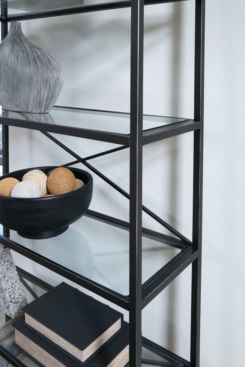 Dakerwell - Bookcase - Antique Black Standard Bookcases by Signature Design by Ashley® - Walls Furniture & Mattress