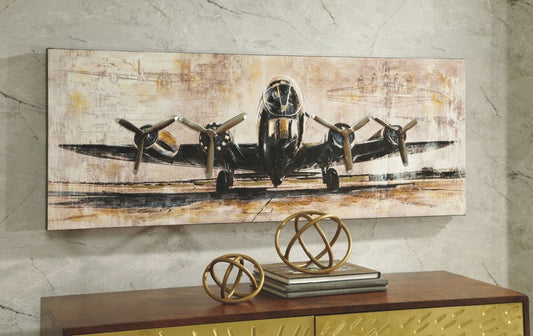 Kalene - Wall Art - Brown / Black Canvas Art by Signature Design by Ashley® - Walls Furniture & Mattress