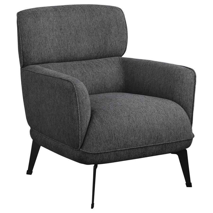 Andrea - Upholstered Crecent Arm Accent Chair Arm Chairs by Coaster Fine Furniture - Walls Furniture & Mattress