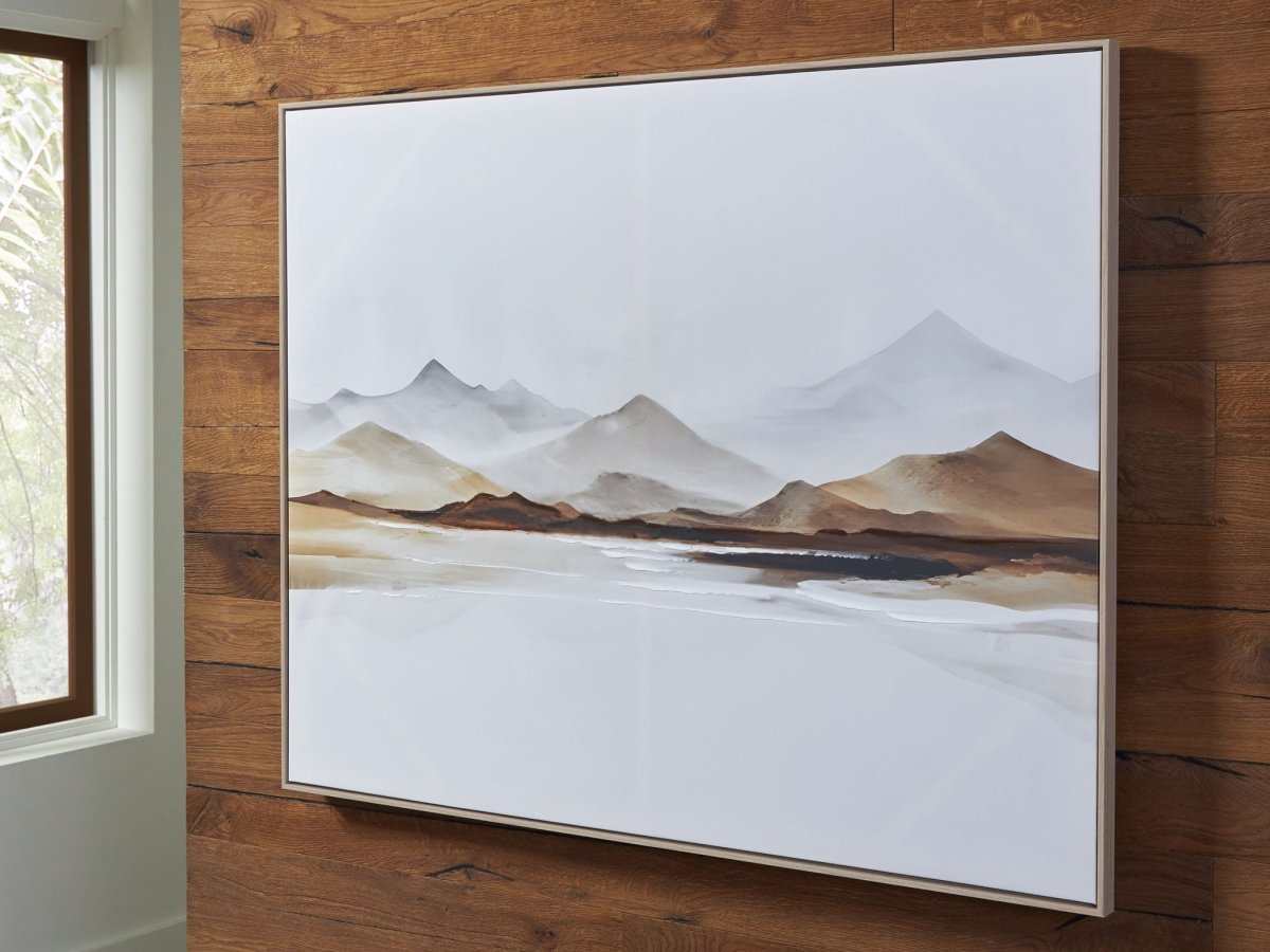 Karalen - Wall Art - White / Gray / Brown Canvas Art by Signature Design by Ashley® - Walls Furniture & Mattress