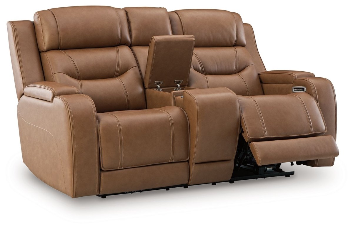 Knightington - Power Reclining Loveseat With Audio Seating Reclining Loveseats by Signature Design by Ashley® - Walls Furniture & Mattress