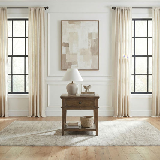 Artisan Home - End Table - Sienna Stone End Tables by Liberty Furniture - Walls Furniture & Mattress