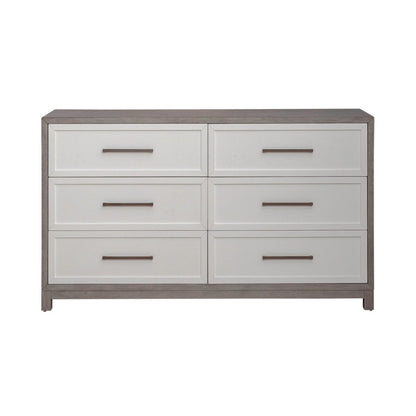 Palmetto Heights - 6 Drawer Dresser - White Dressers by Liberty Furniture - Walls Furniture & Mattress