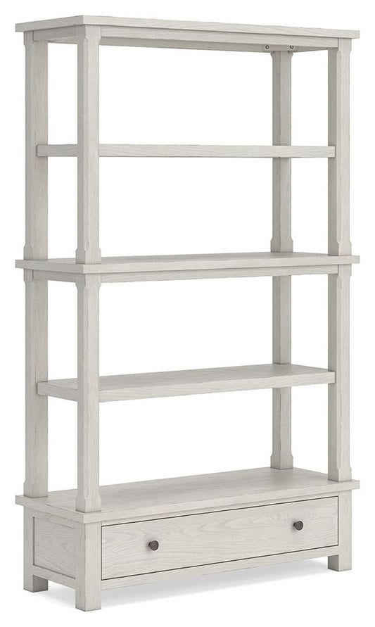 Robbinsdale - Bookcase - Antique White Standard Bookcases by Signature Design by Ashley® - Walls Furniture & Mattress