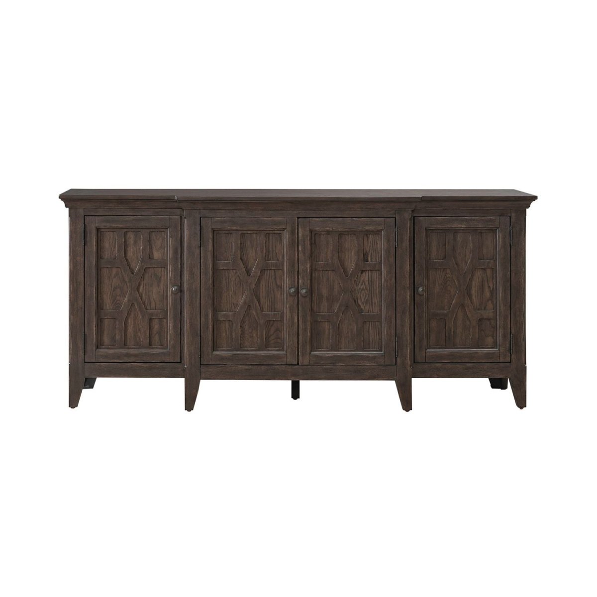 Paradise Valley - 76" TV Console - Dark Brown TV Stands by Liberty Furniture - Walls Furniture & Mattress
