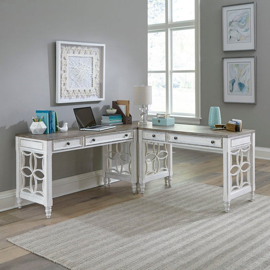 Magnolia Manor - L Shaped Desk Set 3 Piece Home Office Sets by Liberty Furniture - Walls Furniture & Mattress