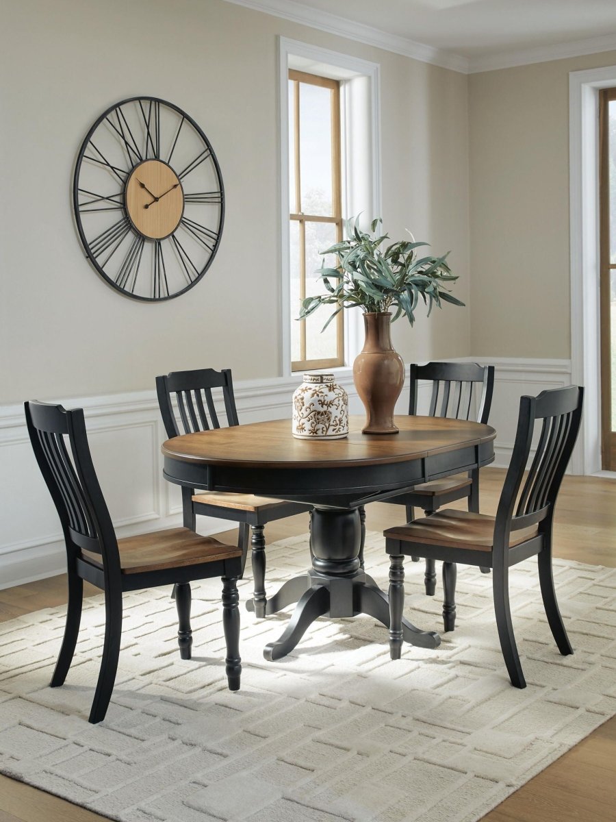 Clorazi - Extension Dining Table Set 5 Piece Dining Room Sets by Signature Design by Ashley® - Walls Furniture & Mattress