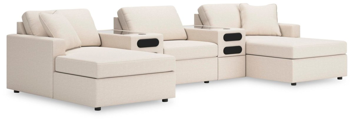 Modmax - Sectional - Oyster Stationary Sectionals by Signature Design by Ashley® - Walls Furniture & Mattress
