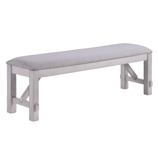 Maisie - Bench - White Upholstered Benches by New Classic - Walls Furniture & Mattress