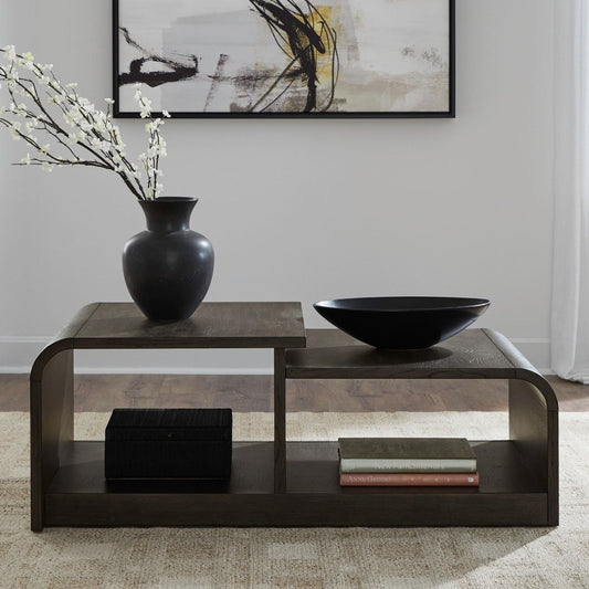 Perspectives - Cocktail Table - Brown Cocktail Tables by Liberty Furniture - Walls Furniture & Mattress