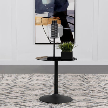 Ganso - Round Metal Coffee Table With Tempered Glass Top End Tables by Coaster Fine Furniture - Walls Furniture & Mattress
