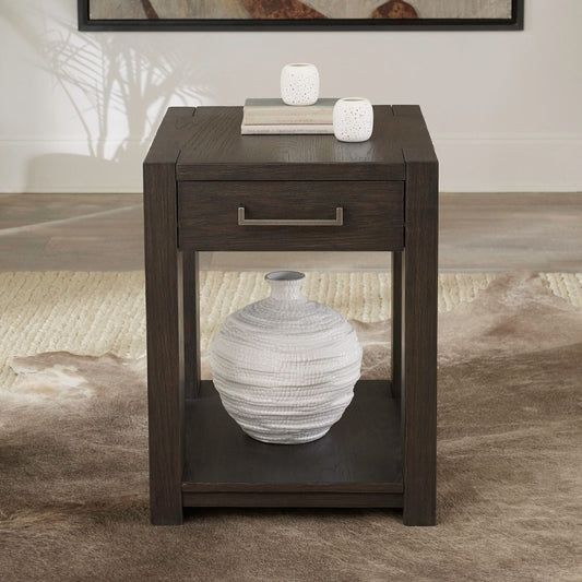 Lennox Hill - Chairside Table - Light Brown Chair Side Tables by Liberty Furniture - Walls Furniture & Mattress