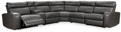 Samperstone - Power Reclining Sectional Reclining Sectionals by Signature Design by Ashley® - Walls Furniture & Mattress