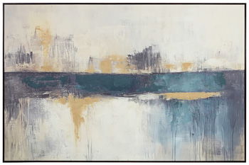 Gatesford - Blue / White / Tan - Wall Art Canvas Art by Signature Design by Ashley® - Walls Furniture & Mattress